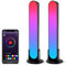 ZUUKOO LIGHT Smart Luce LED, RGB Lampade con 19 Modalità Dinamiche e Modalità di Sincronizzazione Della Musica, Lampada Gaming, Luce d'atmosfera, Barra Flow per PC, TV, Stanza
