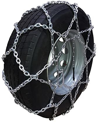 DQ-PP SCHNEEKETTEN für LKW | ÖNORM V5119 konform | 2 Stück | Felgengröße: 22,5 | Reifengröße: 315/80x22.5 | Autokette Sicherheitsketten Anfahrhilfe Reifen | Auto Fahrzeug Truck