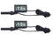 Hygrometer Thermometer, 2 Stück Mini Digital Thermometer Feuchtigkeitsmesser mit Sonden LCD Display für Reptilien-Inkubator-Pflanzengewächshaus