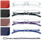 Hubeye 4 Paia Occhiali da lettura Ultraleggeri Montatura Trasparente Anti luce blu con Custodia in Pelle per Uomo e Donna 1.00