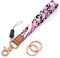 Rimilak Handgelenk-Schlüsselanhänger, Handgelenk-Schlüsselband für Damen und Herren, Autoschlüssel, Ausweis, Karten, Brieftasche, Telefon, Kamera, pink leopard, Medium