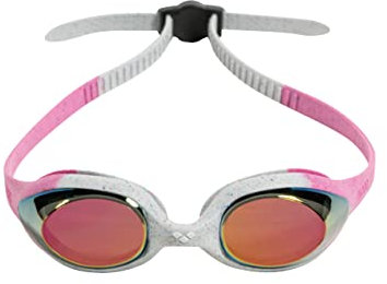 arena Spider Junior Miroir Lunettes de Natation Enfants, Lunettes de Piscine avec Protection UV, Pont Nasal Auto-Régulant, Joint en Silicone Hypoallergénique, Traitement Anti-Buée, 6-12 Ans