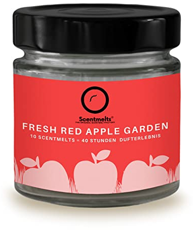 Scentmelts Raumduft-Duftwachs 10 Stück Vorratsglas ‘Fresh Red Apple Garden‘
