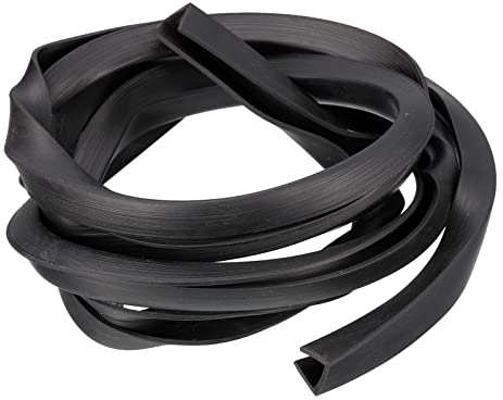 sourcing map Joint de protection en caoutchouc pour bord de 9,5 à 10 mm de long, noir