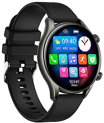 wasserdichte, elegant, sportliche, robuste Smartwatch myPhone Watch EL schwarz mit großem Akku bis zu 10 Tage