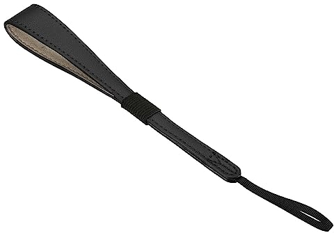 PATIKIL Camera Wrist Straps, PU Leather Adjustable Hand Wristlet Strap Lanyards String for DSLR Digital Camera Mirrorless Camcorder Flashlight, Black