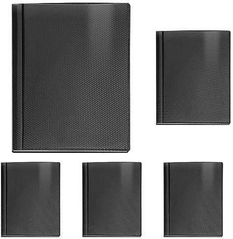 VELOFLEX Sichtbuch Diamond, Schwarz, DIN A4 (Packung mit 5)