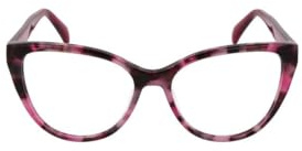 Tous Brille mit Sehstärke für Damen optional mit Sonnenbrillentönung oder Blaulichtfilter, Schmetterling, gefertigt aus Celluloseacetat, Modell: VTOB95 (inklusive Brillenetui)