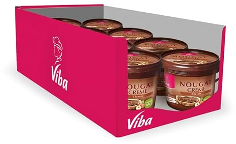 Viba Nougat-Creme Palmölfrei, 8 x 375 g (Classic)