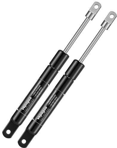 Vepagoo 6 inch 22.5Lb/100N Gas Struts Spring Shocks Cabinet Door, 4 mm Hole Connector Mini Lift Supports for Cabinet Furniture Hinged Flip-up Door Storage Toy Tool Boxes, Set of 2