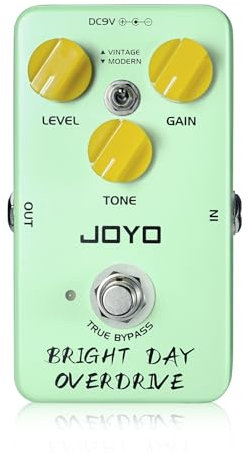 JOYO Blues Overdrive Gitarrenpedale, hohe Verstärkung, Overdrive von Vintage bis Modern, für E-Gitarre, True Bypass (BRIGHT DAY JF-25)
