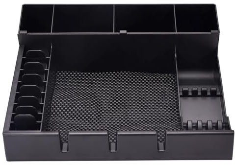 LALAFINA Barber Clipper Holder Rack Salon Clipper Tray Hair Trimmer Storage Holder Abs Wired Hairdressing Tray for Hairstyling Combs Clips Brushes