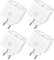 Prise Connectée Alexa WiFi (FR) 16A Suivi de Consommation Électrique Type E ANTELA Prise Intelligente compatible avec Google Home, Smart Life APP, Minuterie, 4PCs