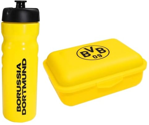 Borussia Dortmund Trinkflasche + Brotdose im Set BVB 09
