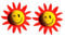 MEISH 2 Pieces Sunflower Car Antenna Toppers Smiley Sunflower Car Aerial Ball Automobile Roof Decoration for Vehicles