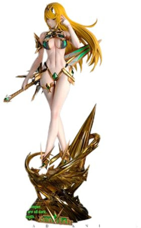REENEW Xenoblade Hikari Hikari Figure Kit de Garage Piédestal Ver.1/6 Échelle Studio Vente Limitée, Produit fini Peint en Résine Fait à la Main