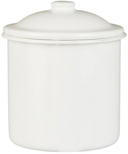 IB Laursen Dose Emaille, H: 13 Ø: 11