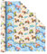 WERNNSAI Monstertruck Geschenkpapierrolle – 1 Rolle 43 cm x 10 m Monster LKW Doppelseitig Packpapier für Geburtstagspartys mit zwei Seiten für Babyjungen Festival Dekorationskunst Blau und Hellorange