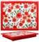 The Leonardo Collection Finola Stack Poppy Laptray With Bean Bag for Serving Dishes | Lovely Lap Trays for Eating on Lap for Dinner or Breatfast | Newly Designed Food Trays for Lap