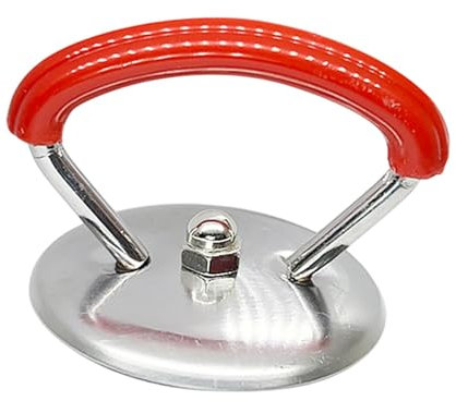 Baoblaze Pot Lid Handle Replacement Pan Lid Holding Knob Grip Universal Removable Fixed Handle Pan Lid Knobs for Skillets Slow Cookers, Red