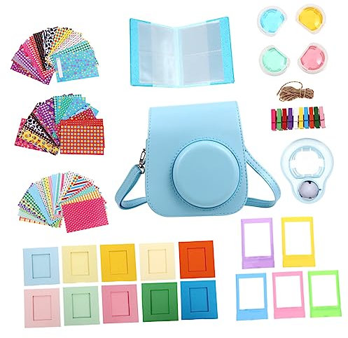 BELLIFFY Para Instantáneas Mini 11 Estuche De Cuero Pu Correa Ajustable Para Cámara