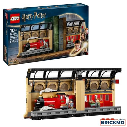 LEGO Harry Potter Book Nook : Le Poudlard Express - Jeu de Construction avec Train - Ron Weasley, Figurines de Hedwige & Croûtard - Cadeau sur Le Monde des Sorciers - Garçon ou Fille dès 10 Ans 76450