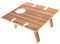CIMAXIC Outdoor Klappbarer Picknicktisch Weintisch Gartenmöbel Holz Tragbarer Tisch Für Camping Strand Weinregal Aufbewahrung