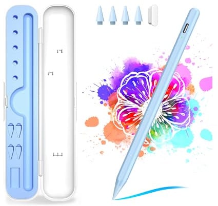 Stylus Stift für Apple iPad 2018-2026 mit USB-C Schnellladeleistung | Palm Rejection, Neigungssensitiv,Pencil für iPad 11/10/9/8/7/6,Mini 7/6/5, Air M4/3/2 11/13/5/4/3, Pro M5/M4 13/12.9″/11″