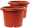SUSTANIA Lot de 2 pots de fleurs de qualité supérieure en terre cuite : 30 cm - Pot de fleurs de qualité supérieure - Fabriqué en Allemagne pour toutes les conditions météorologiques !