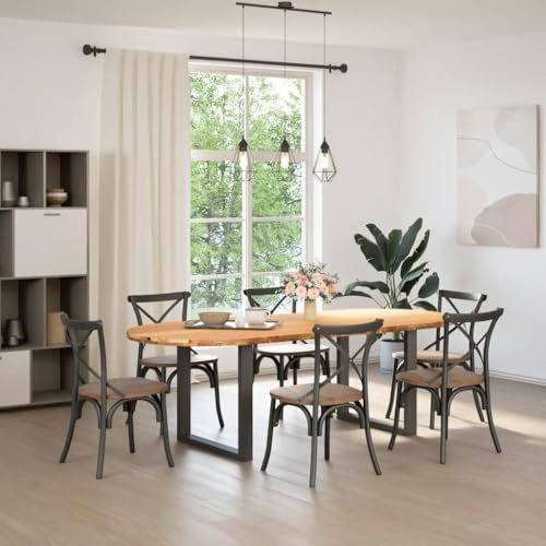 Eleganz Massivholz Esstisch Oval 240x100x74 cm aus massiver Eiche, fein geschliffen & hell lackiert – Langlebig & stilvoll für Wohnzimmer & Esszimmer