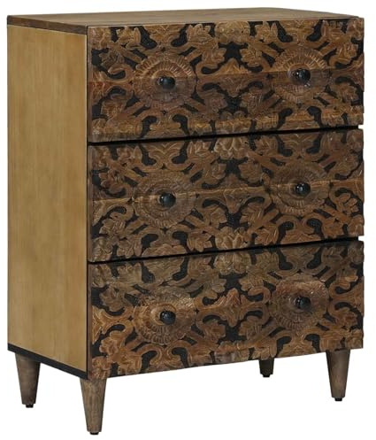 vidaXL Aufbewahrungs-Sideboard Braun 60 x 33,5 x 75 cm