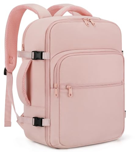 ETRONIK Zaino Ryanair 40x30x20 Sottosedile, Zaino da Viaggio Impermeabile | Bagaglio a Mano Compatibile Wizz Air, EasyJet, Borsa da Viaggio Weekend da Donna per laptop 15,6 pollici, Rosa