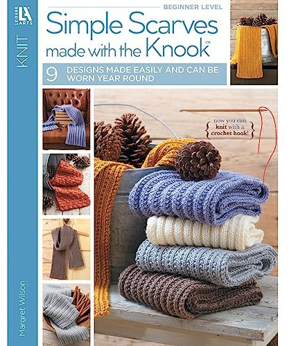 Simple Scarves Made with the Knook (Now You Can Knit with a Crochet Hook!)
