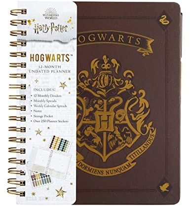 Harry Potter: Hogwarts 12-Month Undated Planner: (Harry Potter School Planner School, Harry Potter Gift, Harry Potter Stationery, Undated Planner)