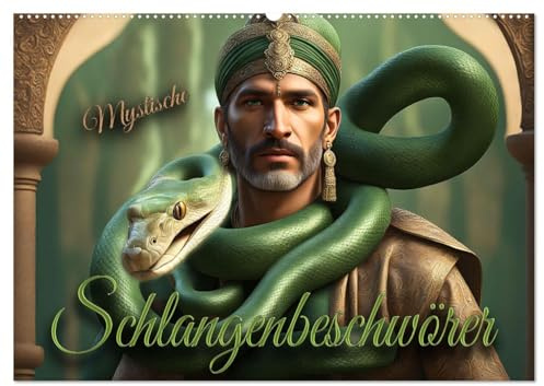 Mystische Schlangenbeschwörer (Wandkalender 2026 DIN A2 quer), CALVENDO Monatskalender: Märchenhafte Bilder geheimnisvoller Schlangenbeschwörer in exotischen Welten (CALVENDO Tiere)