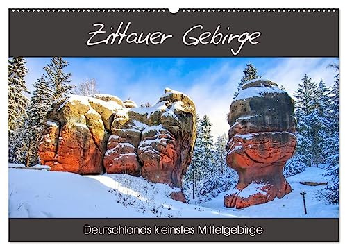 Zittauer Gebirge - Deutschlands kleinstes Mittelgebirge (Wandkalender 2026 DIN A2 quer), CALVENDO Monatskalender: Fotografien im Lauf der Jahreszeiten aus der Oberlausitz (CALVENDO Orte)