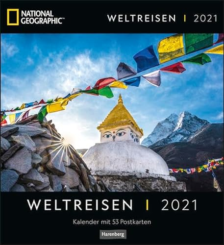 Weltreisen Postkartenkalender National Geographic Kalender 2021