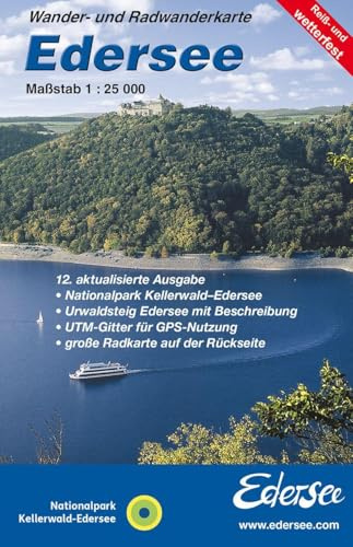 Edersee: Rad- und Wanderkarte