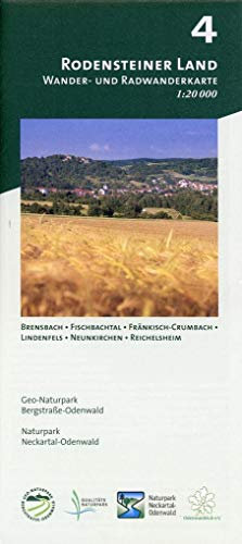 Blatt 4, Rodensteiner Land: Wander- und Radwanderkarte 1:20.000. Mit Brensbach, Fischbachtal, Fränkisch-Crumbach, Lindenfels, Neunkirchen und ... und Naturpark Neckartal-Odenwald)
