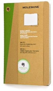 Moleskine Evernote Smart Journal: Large, Ruled - Set of 2