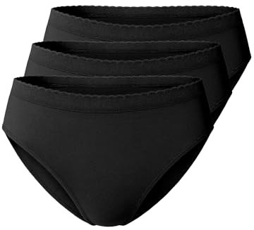 Yenita 3er Pack Damen Mikrofaser Hüftslip, Seamless Unterwäsche, Wohlfühl-Slips