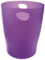 Exacompta 45319D ECOBIN Papierkorb 15 Liter mit Griffen. Eleganter und robuster Papierkorb und Mülleimer im modernen Design violett
