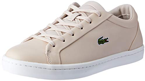 Lacoste Straightset Lace, Baskets Basses Femme, Rose (Lt PNK), 36 EU
