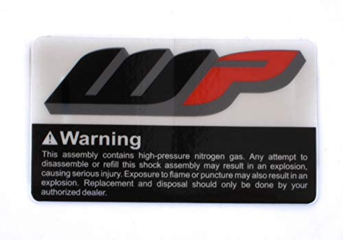 WP Suspension Stoßdämpfer Aufkleber Indien Bike WARNING 60x35mm 52000149