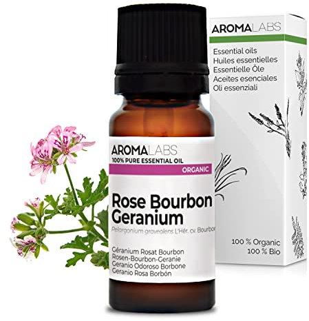 Aroma Labs - Geranio Odoroso Borbone BIO - Olio Essenziale Chemiotipizato e Certificato AB - 10 mL