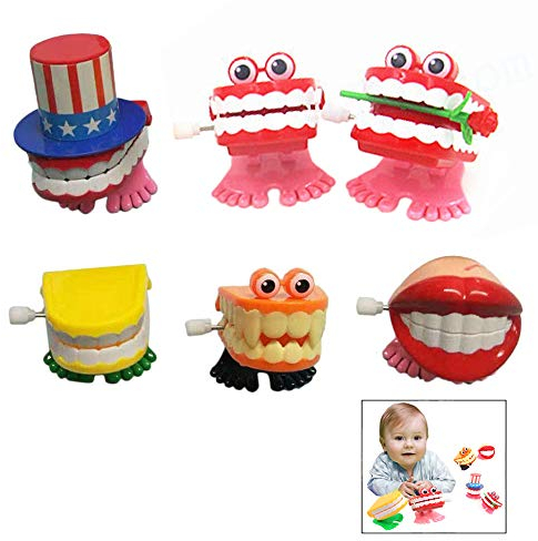 iwobi 6Pièces Jouets Mécaniques a Remonter, Jouets de Pâques à Remonter pour Pochettes Surprise Noël et Cadeaux de Fête