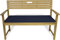 Rollmayer Bankkissen Bankauflage Sitzkissen Bankpolster Auflage für Bänke in Haus und Garten Kollektion Vivid, 1 Stück (Dunkel Blau 16, 160x50x8cm)