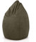 Green Bean Sitzsack mit Rückenlehne 60x60x90cm - Indoor Sitzkissen 220L Füllung Kuschelig Waschbar - Bean Bag Bodenkissen Lounge Chair Sitzhocker - Khaki