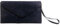 Wedmay Ladies Large Oversize Envelope Wristlet Strap Leather Evening Bag Prom Clutch Bag Purse For Women (F1460 Navy)