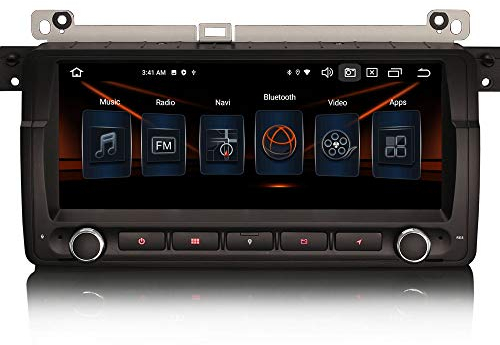 ERISIN 8.8 Zoll Android 11.0 Autoradio für BMW 3er E46 320 M3 Rover MG ZT Unterstützt GPS-Navi Carplay Android Auto DSP Bluetooth A2DP DVB-T/T2 WiFi DAB+ 8-Kern 4GB RAM+64GB ROM